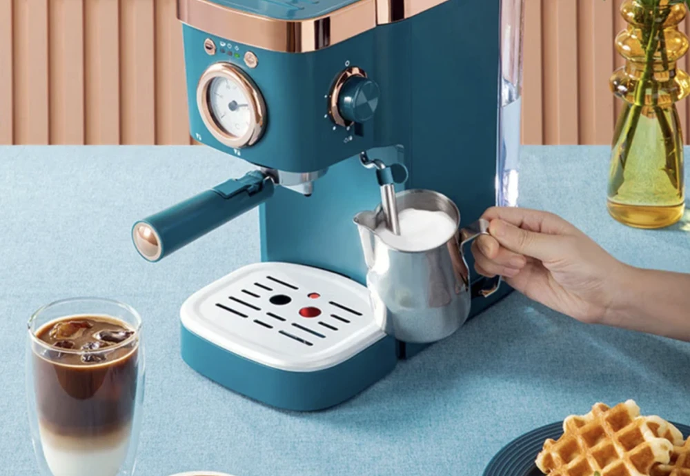 espresso coffee machine with milk steamer